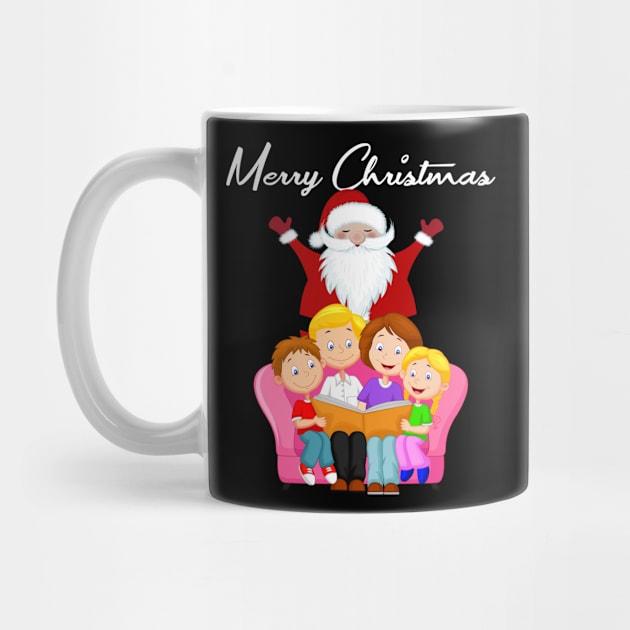 Santa Greeting Family-Xmas Eve by MaryMas